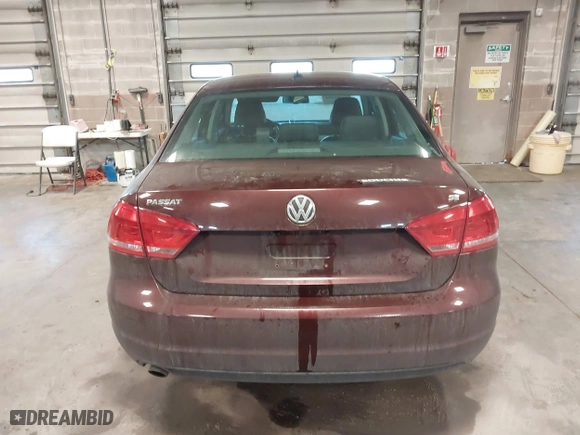 2012 Volkswagen Passat SE with VIN 1VWBH7A35CC075103, listed as a IAAI auction lot 41482384 with 155,198 mi miles. Bid and sale history available at carsss.com. Image 16.