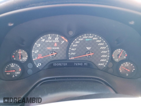 2001 Chevrolet Corvette Z06 with VIN 1G1YY12S015111810, listed as a Copart auction lot 38849954 with 76,940 mi miles and Salvage Title. Bid and sale history available at carsss.com. Image 9.