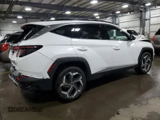 2022 Hyundai Tucson Limited with VIN 5NMJECAE1NH014076, listed as a Copart auction lot 50549165 with 25,652 mi miles and Salvage Title. Bid and sale history available at carsss.com. Image 3.