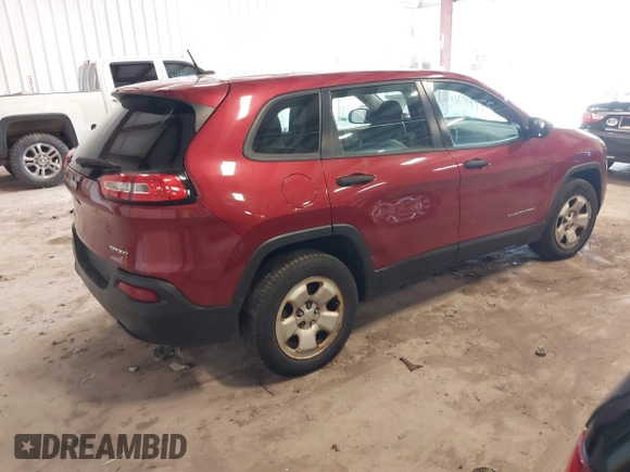 2015 Jeep Cherokee Sport with VIN 1C4PJMAB1FW708816, listed as a IAAI auction lot 41699755 with 182,507 mi miles. Bid and sale history available at carsss.com. Image 4.