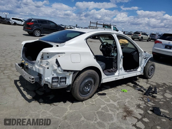2016 Infiniti Q50 Red Sport 400 with VIN JN1FV7AP5GM421590, listed as a Copart auction lot 56732325 with Not provided miles and Salvage title. Bid and sale history available at DreamBid. Image 3.