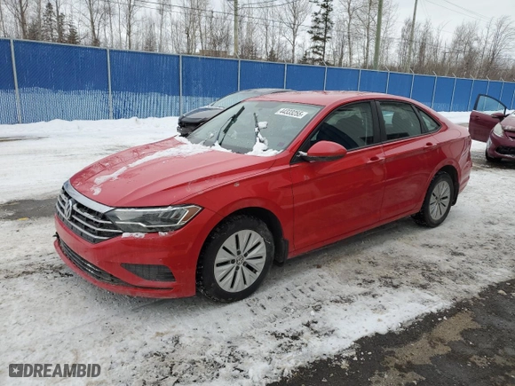 2019 Volkswagen Jetta S with VIN 3VWN57BU0KM016406, listed as a Copart auction lot 44333255 with 107,323 mi miles and Salvage Title. Bid and sale history available at carsss.com. Image 1.