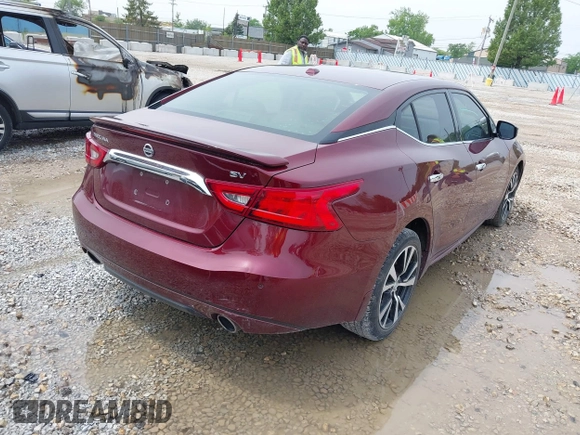 2018 Nissan Maxima SL with VIN 1N4AA6AP2JC369187, listed as a IAAI auction lot 39418297 with Not provided miles and . Bid and sale history available at DreamBid. Image 4.
