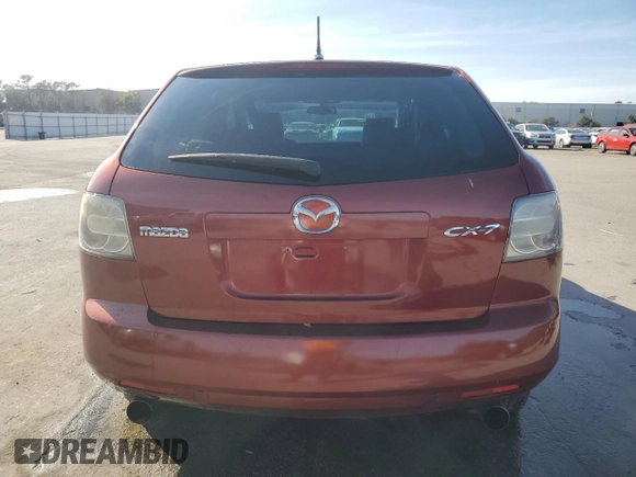 2007 Mazda CX-7 Touring with VIN JM3ER293470129431, listed as a Copart auction lot 41854465 with 170,251 mi miles and Salvage Title. Bid and sale history available at carsss.com. Image 6.