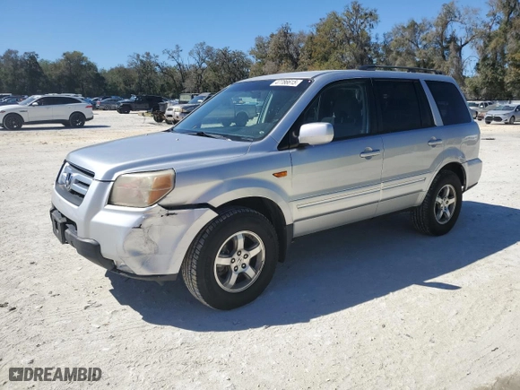 2007 Honda Pilot EX with VIN 5FNYF28407B033435, listed as a Copart auction lot 47786615 with 140,176 mi miles and Salvage Title. Bid and sale history available at carsss.com. Image 1.