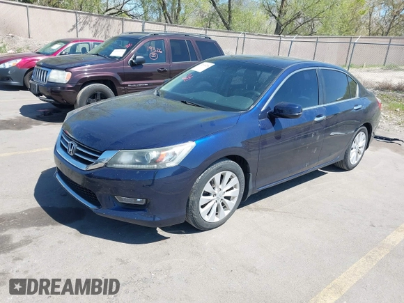 2013 Honda Accord EX z VIN 1HGCR2F78DA274017, wystawiony jako IAAI lot #42014216 z przebiegiem 168 310 mil mil oraz . Historia ofert i sprzedaży dostępna na DreamBid. Obrazek 2.