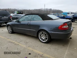 2008 Mercedes-Benz CLK 350 with VIN WDBTK56F08F234873, listed as a Copart auction lot 43166075 with 113,841 mi miles and Salvage title. Bid and sale history available at DreamBid. Image 2.