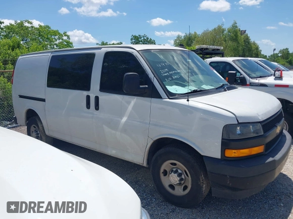 2019 Chevrolet Express Cargo with VIN 1GCWGAFG8K1365250, listed as a IAAI auction lot 42107432 with 192,055 mi miles. Bid and sale history available at carsss.com. Image 13.