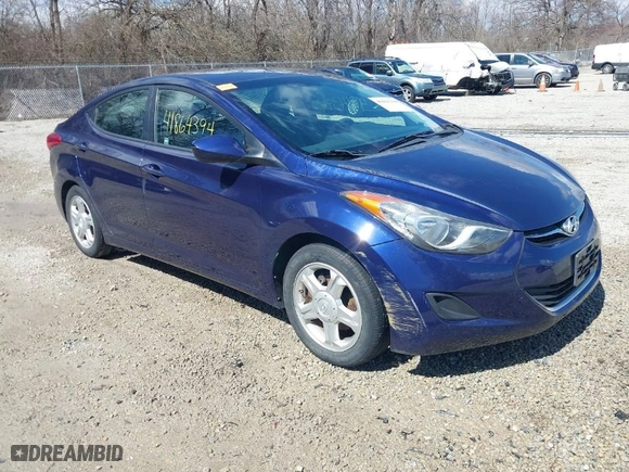 2012 Hyundai Elantra Limited with VIN 5NPDH4AE2CH148220, listed as a IAAI auction lot 41864394 with 88,480 mi miles. Bid and sale history available at carsss.com. Image 1.