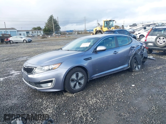 2012 Kia Optima Hybrid with VIN KNAGM4AD5C5022673, listed as a IAAI auction lot 41506860 with 121,982 mi miles. Bid and sale history available at carsss.com. Image 18.