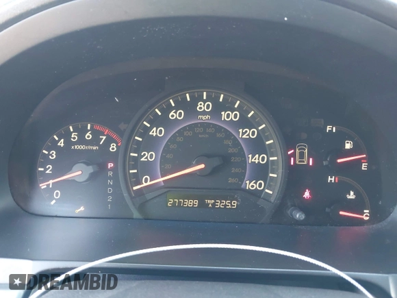 2005 Honda Odyssey EX-L with VIN 5FNRL38775B110232, listed as a IAAI auction lot 42301513 with 277,389 mi miles and . Bid and sale history available at DreamBid. Image 7.