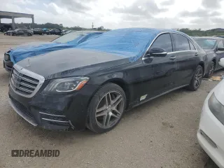 2018 Mercedes-Benz S 560 with VIN WDDUG8GB0JA384253, listed as a Copart auction lot 76186244 with 73,378 mi miles and Non Repairable. Bid and sale history available at DreamBid. Image 1.
