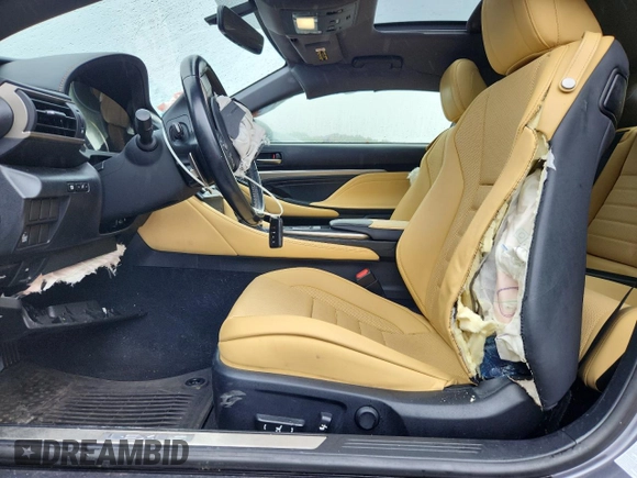 2015 Lexus RC 350 F Sport with VIN JTHSE5BC8F5005696, listed as a Copart auction lot 62688255 with 36,237 mi miles and Clean title. Bid and sale history available at DreamBid. Image 7.