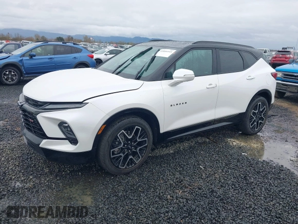 2024 Chevrolet Blazer RS with VIN 3GNKBKRS4RS139337, listed as a IAAI auction lot 41856933 with Not provided miles and . Bid and sale history available at DreamBid. Image 2.