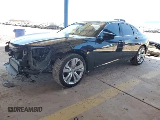 2022 Acura TLX Technology with VIN 19UUB5F49NA001833, listed as a Copart auction lot 57454905 with 15,304 mi miles and Salvage title. Bid and sale history available at DreamBid. Image 1.