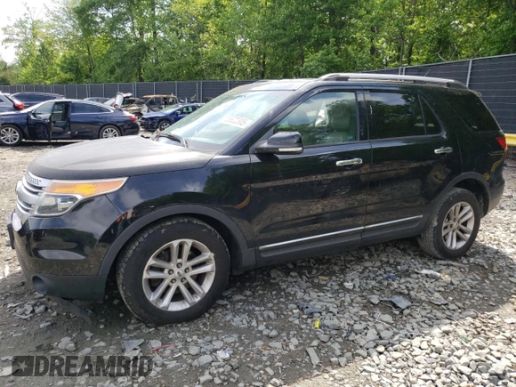 2013 Ford Explorer XLT with VIN 1FM5K7D91DGA53185, listed as a Copart auction lot 55802305 with 216,210 mi miles and Salvage title. Bid and sale history available at DreamBid. Image 1.