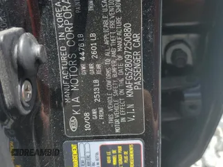 2009 Kia Rondo LX with VIN KNAFG528097250880, listed as a Copart auction lot 52632615 with 127,228 mi miles and Salvage Title. Bid and sale history available at carsss.com. Image 13.