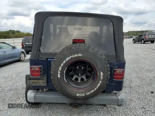 2002 Jeep Wrangler Sport with VIN 1J4FA49S62P704405, listed as a Copart auction lot 74531924 with 0 mi miles and Salvage Title. Bid and sale history available at carsss.com. Image 6.
