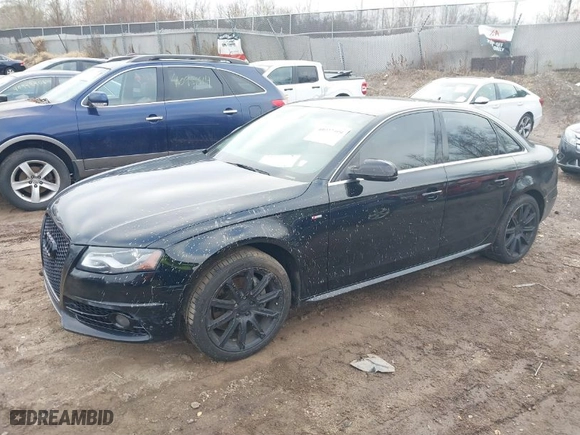 2012 Audi A4 2.0T Premium Plus with VIN WAUFFAFL3CN009134, listed as a IAAI auction lot 40927499 with 148,147 mi miles. Bid and sale history available at carsss.com. Image 2.
