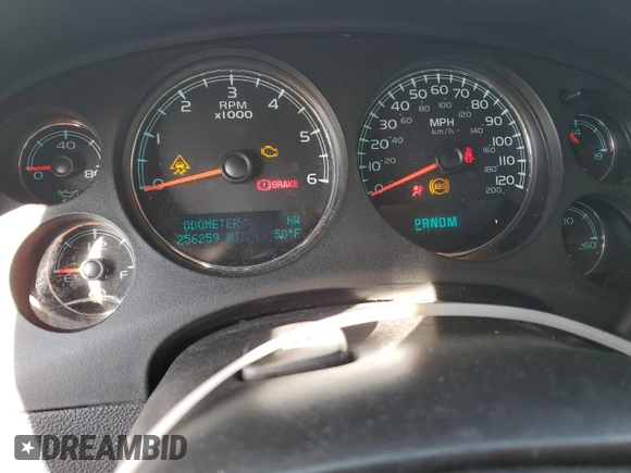 2009 Chevrolet Tahoe LTZ with VIN 1GNFK33059R217187, listed as a Copart auction lot 51563245 with 256,259 mi miles and Salvage title. Bid and sale history available at DreamBid. Image 9.