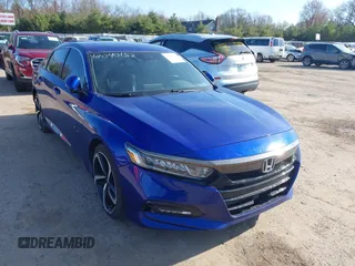 2019 Honda Accord Sport with VIN 1HGCV1F37KA032688, listed as a IAAI auction lot 42090157 with 117,762 mi miles and . Bid and sale history available at DreamBid. Image 1.