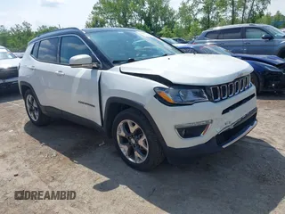 2019 Jeep Compass Limited z VIN 3C4NJCCB4KT743865, wystawiony jako IAAI lot #42365744 z przebiegiem 65 273 mil mil oraz . Historia ofert i sprzedaży dostępna na DreamBid. Obrazek 1.