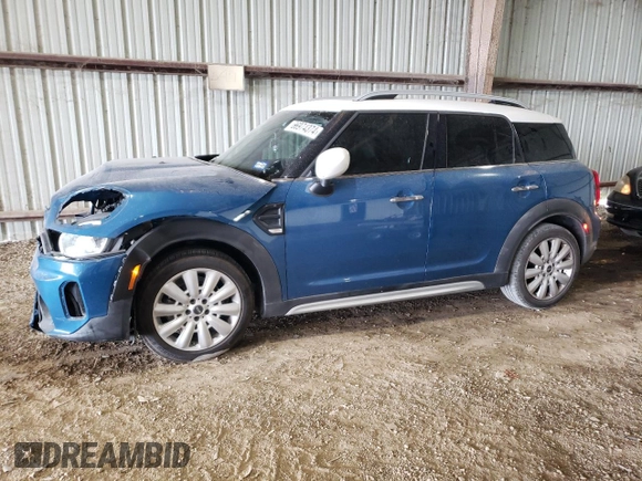 2021 MINI Countryman Oxford Edition with VIN WMZ23BR01M3M77118, listed as a Copart auction lot 66974374 with 36,401 mi miles and Salvage Title. Bid and sale history available at carsss.com. Image 1.