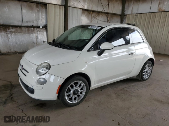 2015 FIAT 500 Pop with VIN 3C3CFFAR4FT598380, listed as a Copart auction lot 52973335 with 96,906 mi miles and Salvage Title. Bid and sale history available at carsss.com. Image 1.
