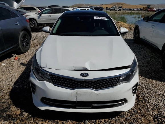 2016 Kia Optima SX Turbo with VIN 5XXGW4L25GG012459, listed as a Copart auction lot 61264204 with 117,785 mi miles and Salvage Title. Bid and sale history available at carsss.com. Image 5.