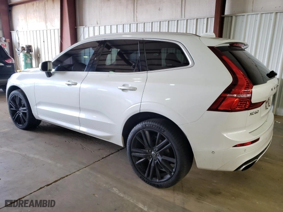 2018 Volvo XC60 R-Design with VIN YV4A22RM1J1036921, listed as a Copart auction lot 57869633 with 96,975 mi miles. Bid and sale history available at carsss.com. Image 2.