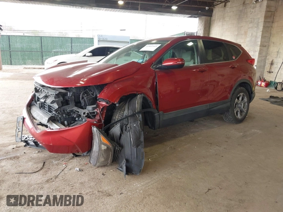 2017 Honda CR-V EX-L with VIN 2HKRW2H86HH619633, listed as a IAAI auction lot 41802664 with 92,555 mi miles. Bid and sale history available at carsss.com. Image 18.