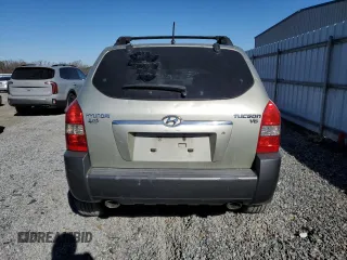 2007 Hyundai Tucson SE with VIN KM8JN12D17U665998, listed as a Copart auction lot 41870815 with 165,467 mi miles and Salvage Title. Bid and sale history available at carsss.com. Image 6.