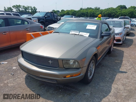 2005 Ford Mustang Deluxe with VIN 1ZVFT84N955183489, listed as a IAAI auction lot 42473437 with 221,709 mi miles and . Bid and sale history available at DreamBid. Image 6.