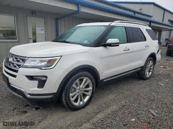 2018 Ford Explorer Limited with VIN 1FM5K7FH4JGA02019, listed as a Copart auction lot 44751085 with 50,534 mi miles and Salvage Title. Bid and sale history available at carsss.com. Image 1.
