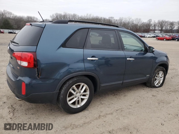 2014 Kia Sorento LX with VIN 5XYKTDA74EG541377, listed as a Copart auction lot 44907815 with 128,335 mi miles and Clean Title. Bid and sale history available at carsss.com. Image 3.