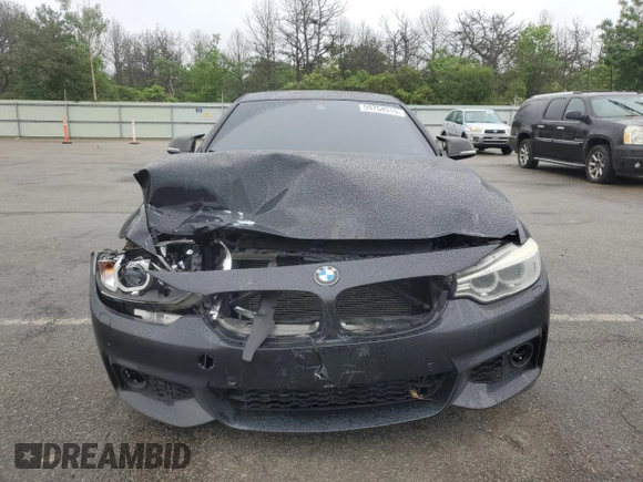 2015 BMW 4 Series 428i xDrive with VIN WBA4C9C54FG135161, listed as a Copart auction lot 59754515 with 140,518 mi miles and Salvage title. Bid and sale history available at DreamBid. Image 5.
