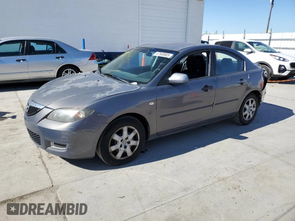 2008 Mazda 3 i Sport with VIN JM1BK12F281101816, listed as a Copart auction lot 47500805 with 288,378 mi miles and Salvage Title. Bid and sale history available at DreamBid. Image 1.