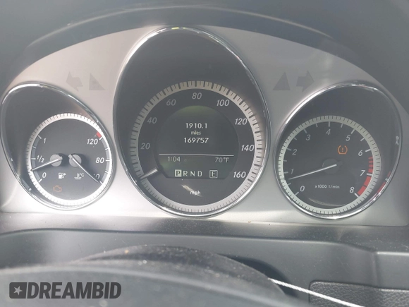 2011 Mercedes-Benz C 300 Sport with VIN WDDGF5EB1BR135383, listed as a IAAI auction lot 41900574 with 169,757 mi miles and . Bid and sale history available at DreamBid. Image 7.