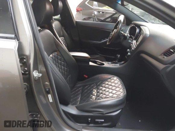 2014 Kia Optima SX Turbo with VIN 5XXGR4A61EG316334, listed as a IAAI auction lot 41684077 with 179,212 mi miles and . Bid and sale history available at DreamBid. Image 5.