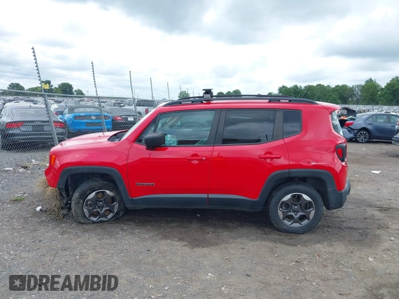 2016 Jeep Renegade Sport with VIN ZACCJAAT3GPE37763, listed as a IAAI auction lot 39932800 with 135,820 mi miles and . Bid and sale history available at carsss.com. Image 14.