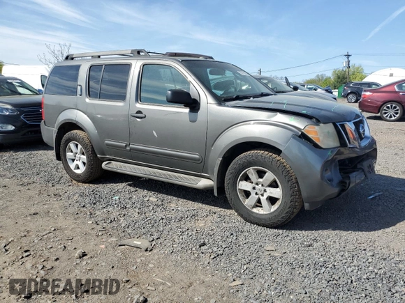 2008 Nissan Pathfinder SE with VIN 5N1AR18B08C652113, listed as a Copart auction lot 53815925 with 252,770 mi miles and Salvage title. Bid and sale history available at DreamBid. Image 4.