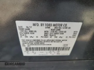 2017 Ford Explorer XLT с VIN 1FM5K8D8XHGD33836, выставлен на аукционе Copart как лот 57599405 с пробегом 125 215 миль миль и Списание • Salvage title. История ставок и продаж доступна на DreamBid. Изображение 13.