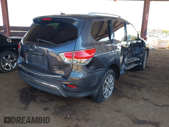 2014 Nissan Pathfinder SV z VIN 5N1AR2MM4EC654746, wystawiony jako IAAI lot #42009849 z przebiegiem 154 827 mil mil oraz . Historia ofert i sprzedaży dostępna na DreamBid. Obrazek 4.