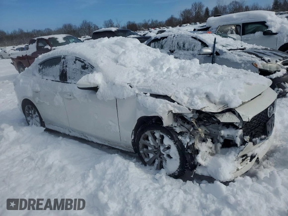 2021 Mazda 3 Select with VIN 3MZBPBBM6MM207797, listed as a Copart auction lot 44847015 with 92,310 mi miles and Salvage Title. Bid and sale history available at carsss.com. Image 4.