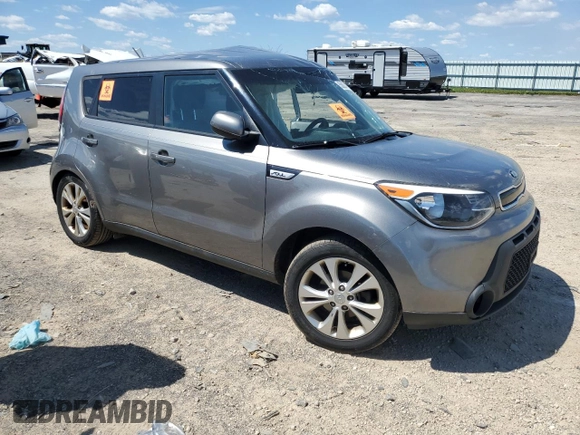 2015 Kia Soul + with VIN KNDJP3A57F7192352, listed as a Copart auction lot 55882415 with Not Provided miles and Non Repairable. Bid and sale history available at DreamBid. Image 4.