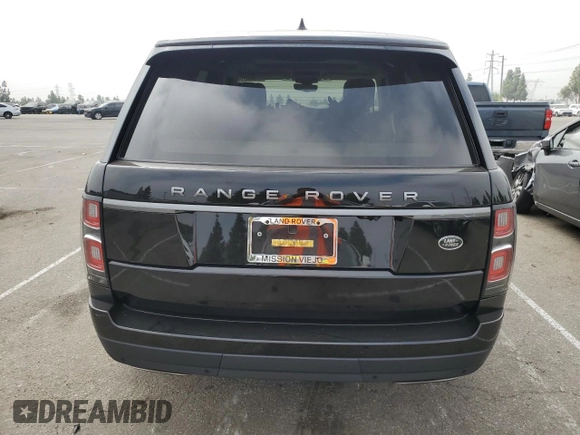 2020 Land Rover Range Rover with VIN SALGR2SU3LA589326, listed as a Copart auction lot 75936514 with 56,079 mi miles and Salvage title. Bid and sale history available at DreamBid. Image 6.