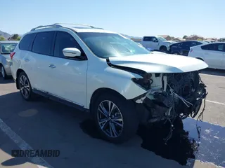 2017 Nissan Pathfinder SL with VIN 5N1DR2MM5HC623801, listed as a IAAI auction lot 42142474 with 110,175 mi miles and . Bid and sale history available at DreamBid. Image 1.