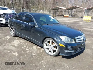 2012 Mercedes-Benz C-Class C 250 Sport with VIN WDDGF4HB9CR237960, listed as a IAAI auction lot 41816875 with 126,524 mi miles. Bid and sale history available at carsss.com. Image 1.