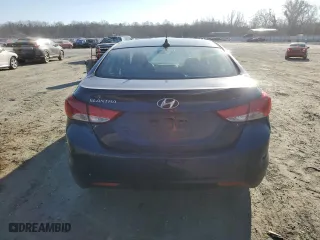 2013 Hyundai Elantra GLS PZEV with VIN KMHDH4AE8DU766273, listed as a Copart auction lot 44061105 with 127,349 mi miles and Salvage Title. Bid and sale history available at carsss.com. Image 6.