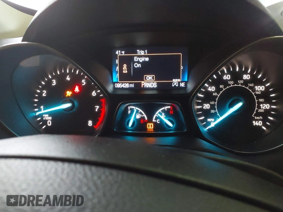 2017 Ford Escape Titanium with VIN 1FMCU0JD2HUE71179, listed as a IAAI auction lot 41465849 with 95,426 mi miles. Bid and sale history available at carsss.com. Image 7.